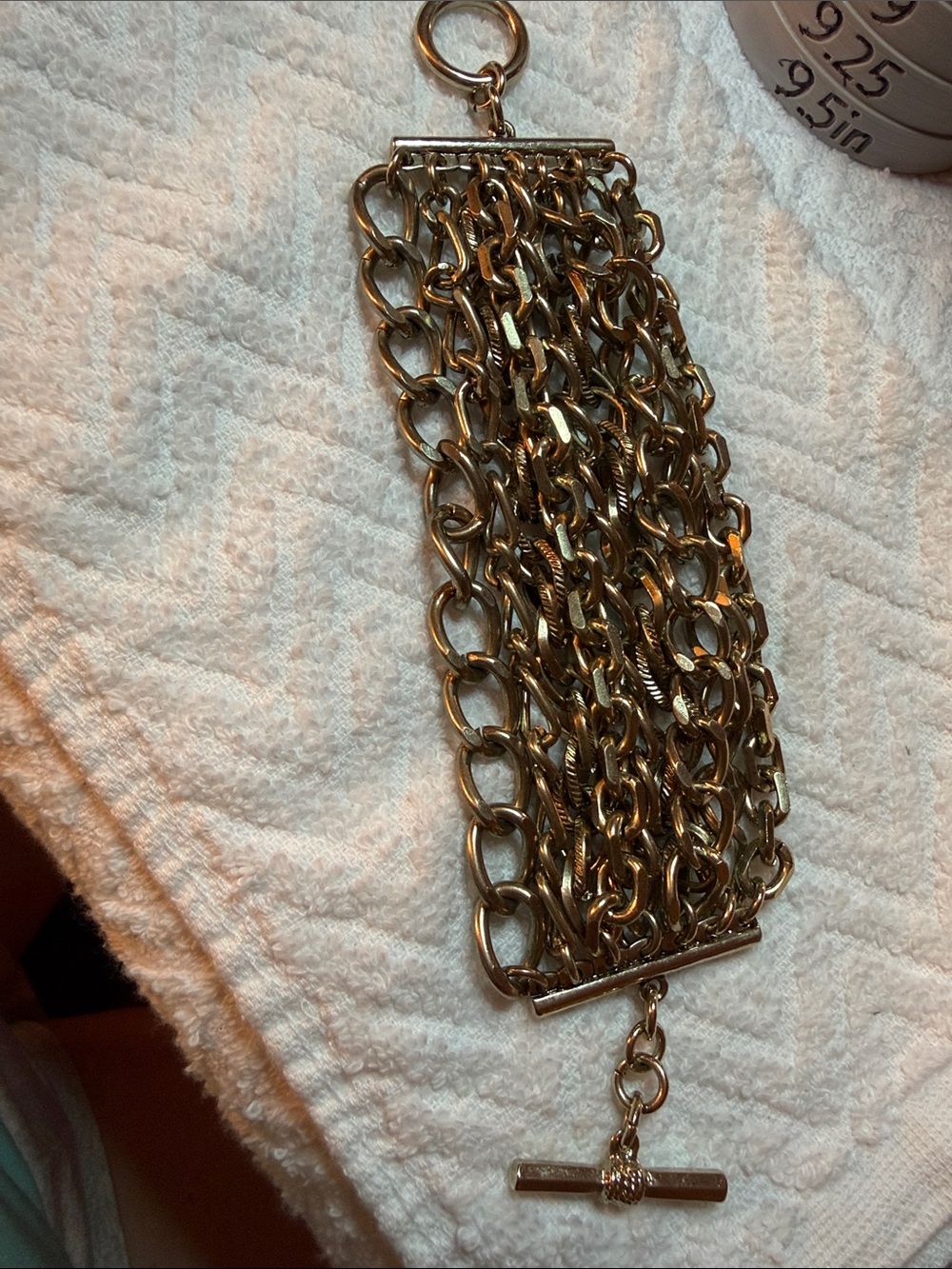 Silver-Tone Multi-Chain Toggle Bracelet - Women Jewelry